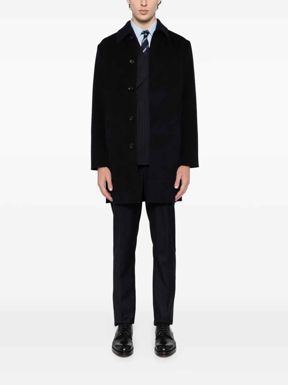 Ps By Paul Smith Double-face Coat In Black