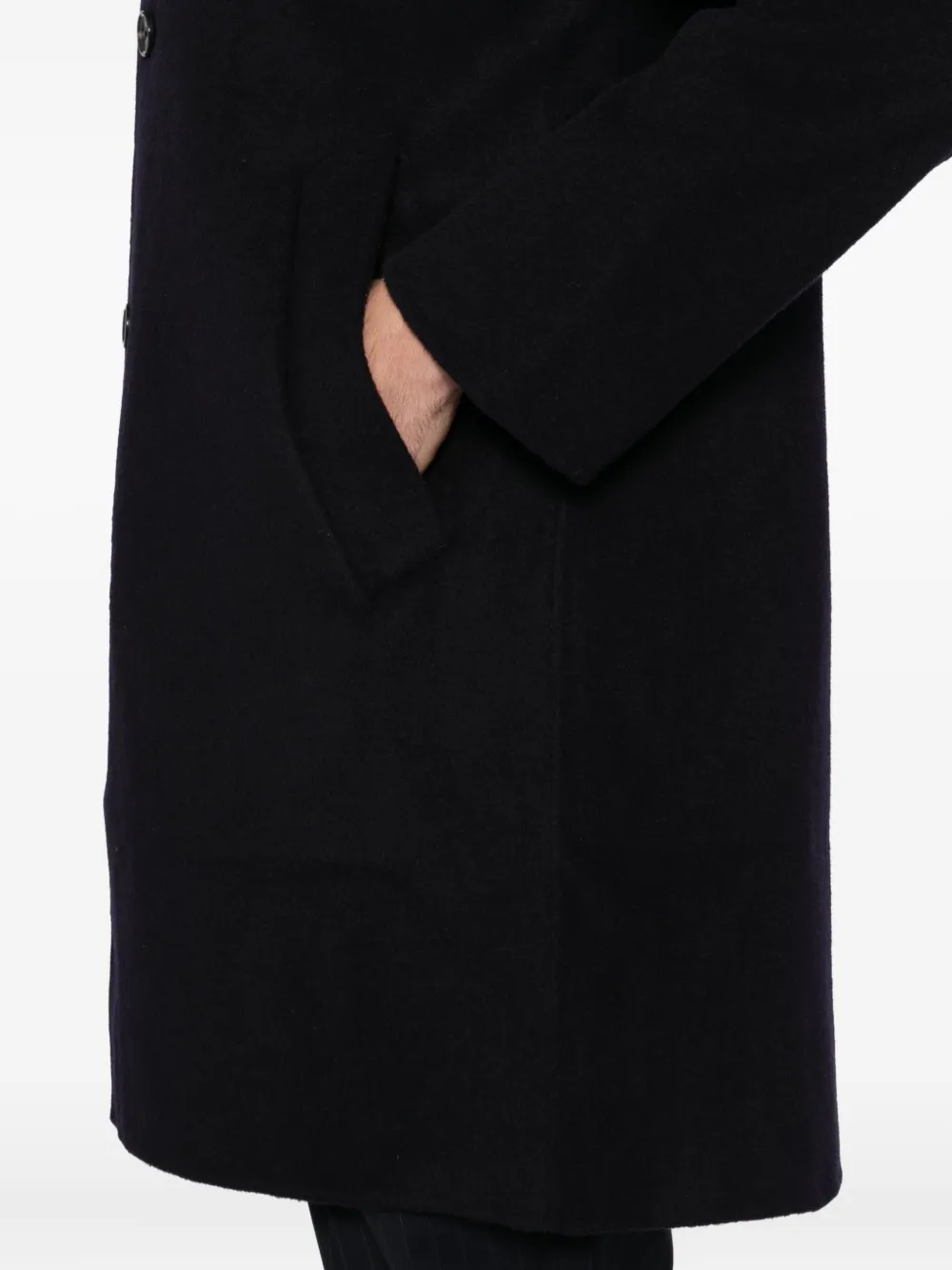 Ps By Paul Smith Double-face Coat In Black