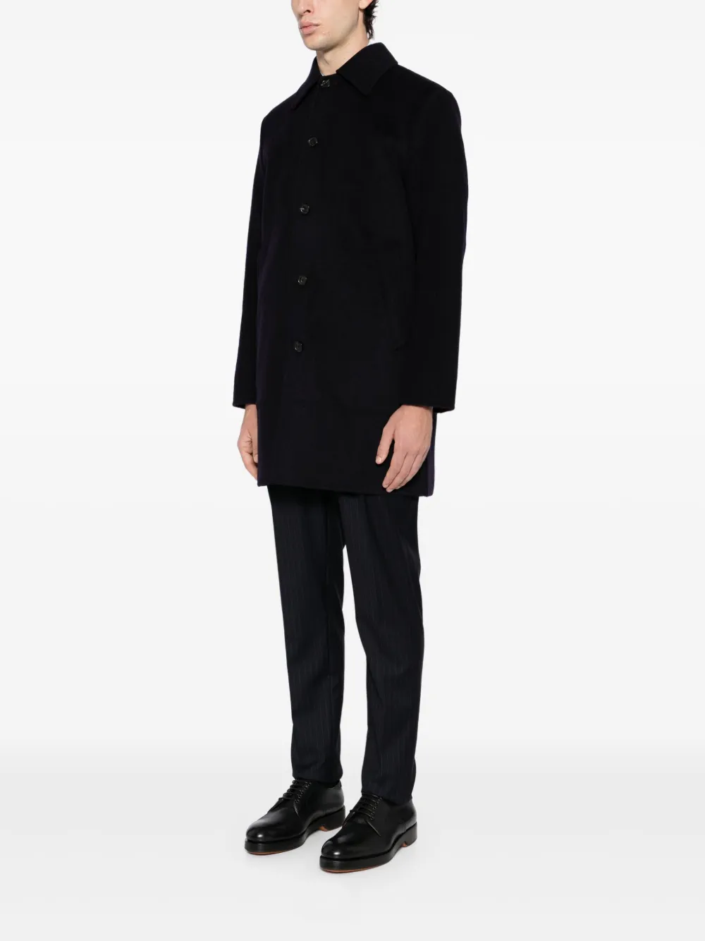 Ps By Paul Smith Double-face Coat In Black