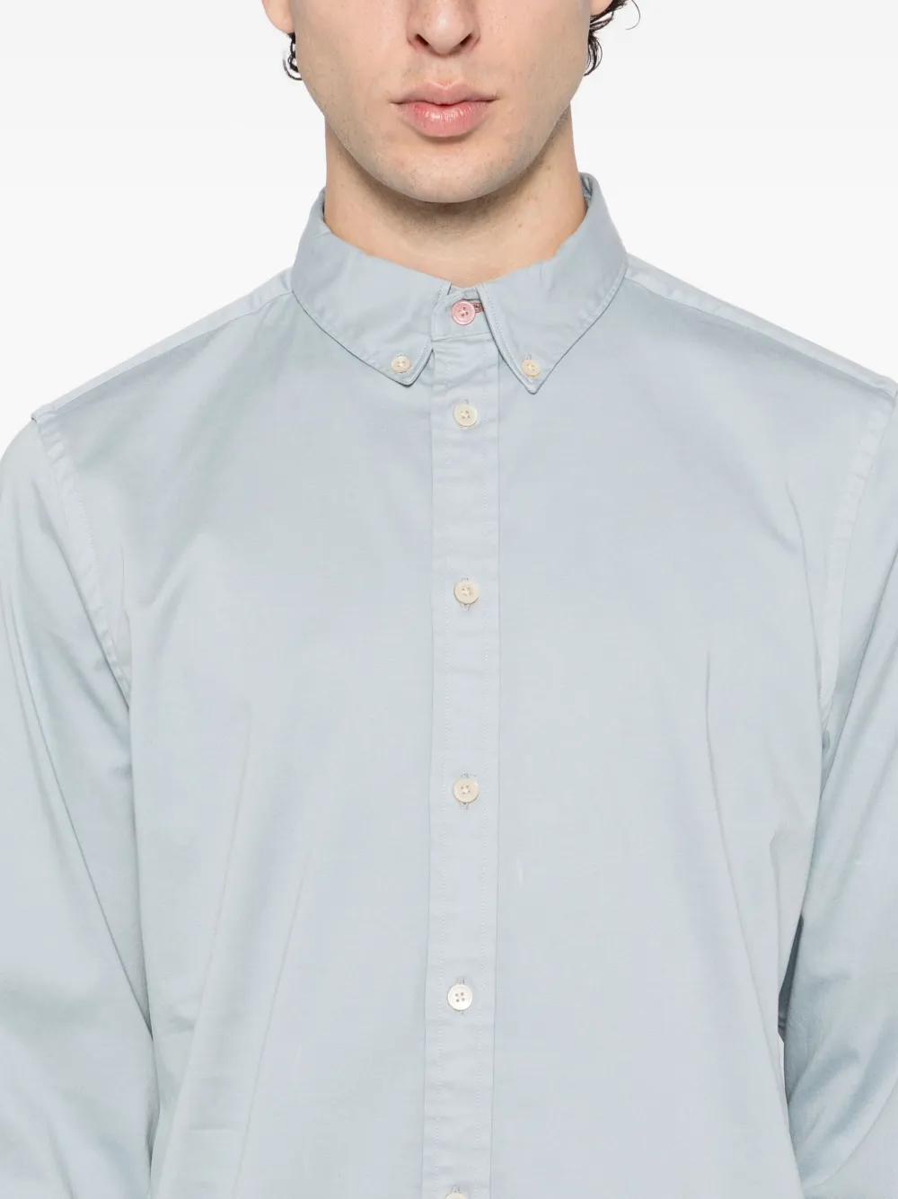 Ps By Paul Smith Ls Shirt In Blue