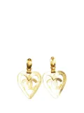 CHANEL Pre-Owned 1995 CC Gold Plated Heart Drop Clip On Earrings costume earrings
