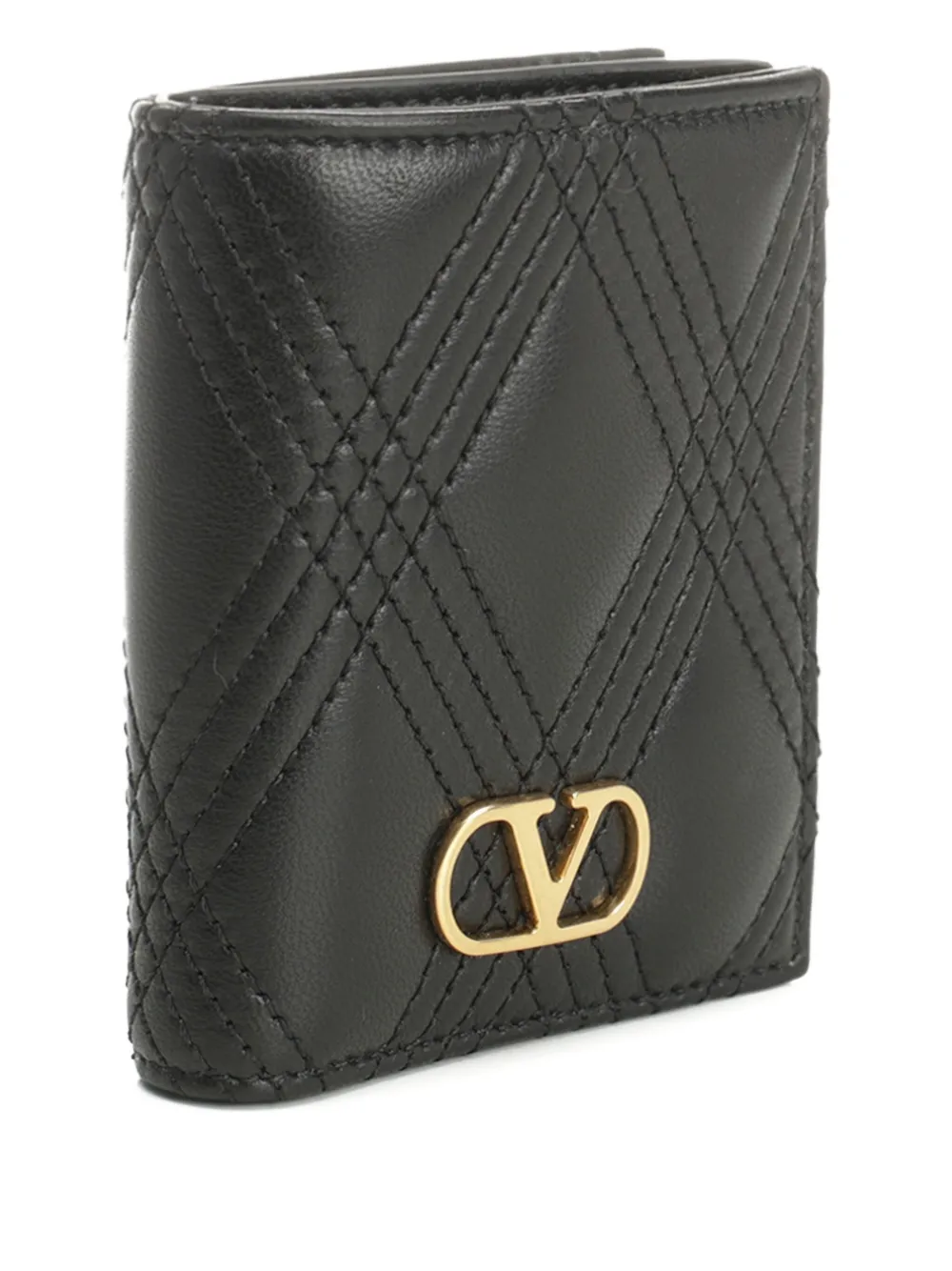 Valentino Garavani quilted VLogo wallet Zwart