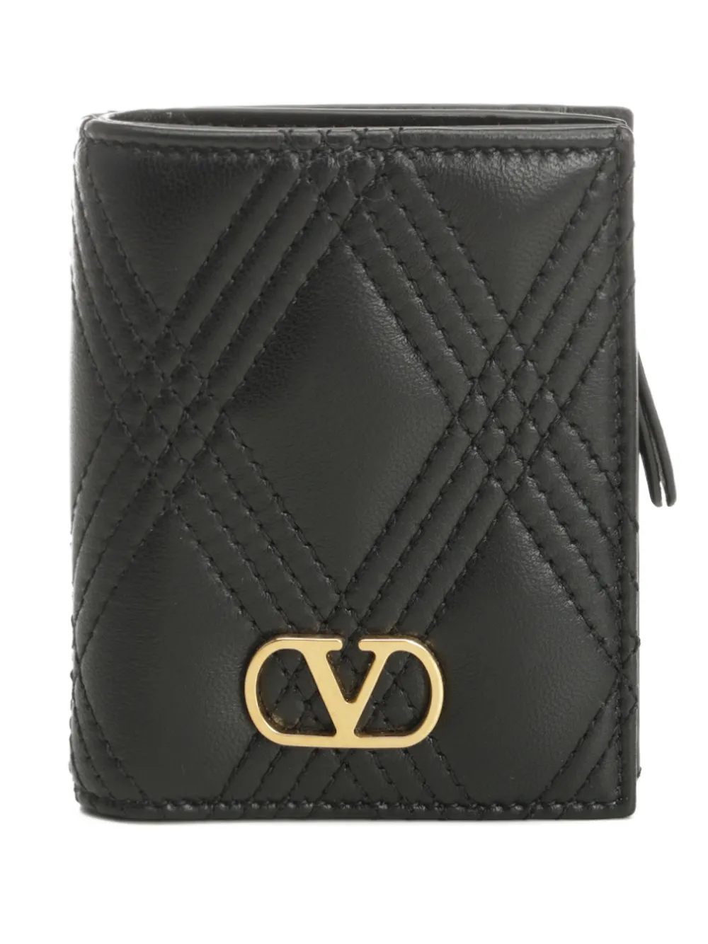 Valentino Garavani quilted VLogo wallet Zwart