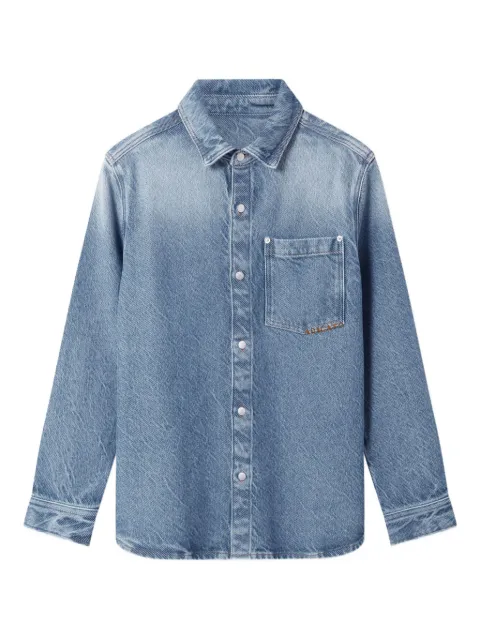 Axel Arigato embroidered-logo denim shirt