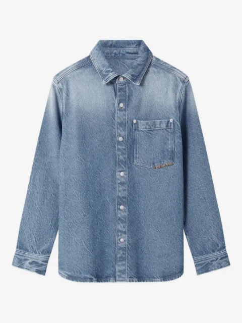 Axel Arigato camisa vaquera con logo bordado