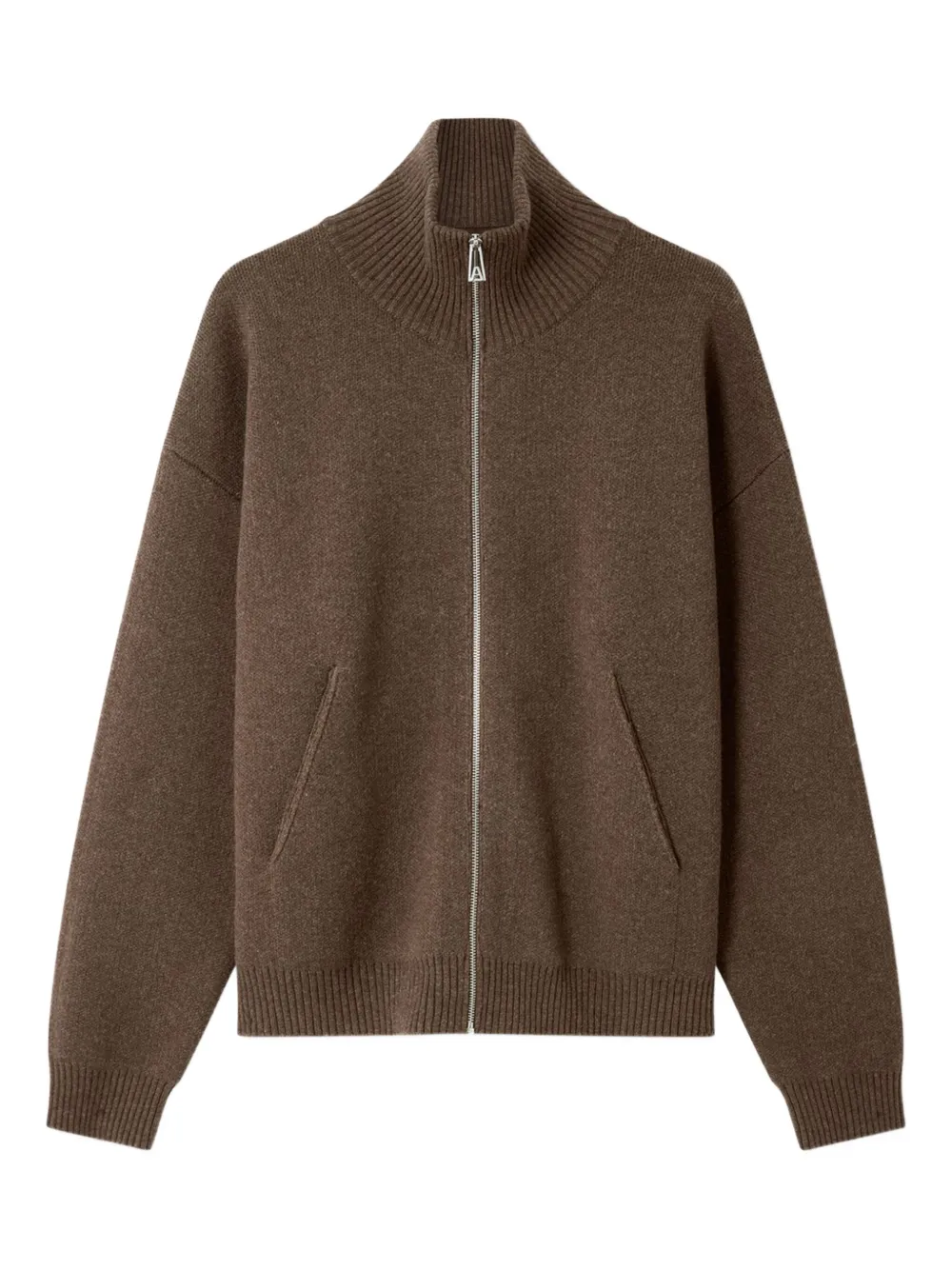 Axel Arigato Core zipped high-neck cardigan | Brown | Image 1