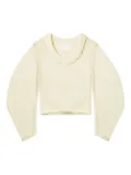 Axel Arigato balloon-sleeve round-neck sweater - White