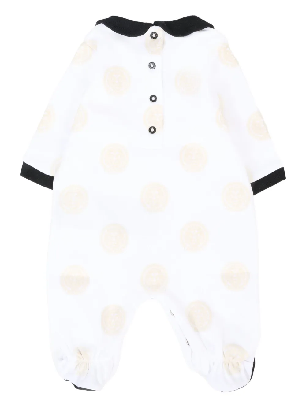 Balmain Kids logo-print bodysuit set Wit