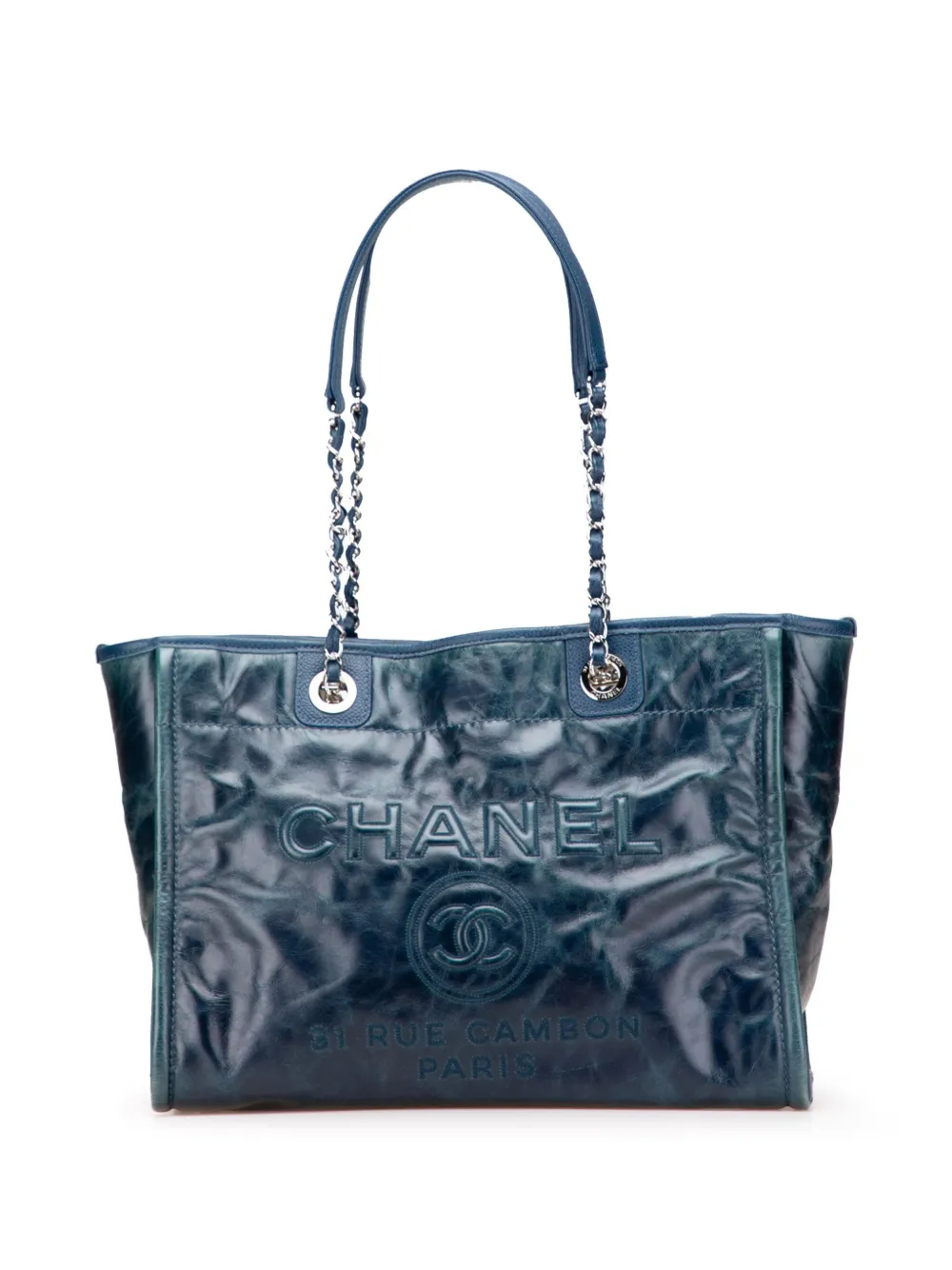 2016-2017 Small Glazed Calfskin Deauville tote bag
