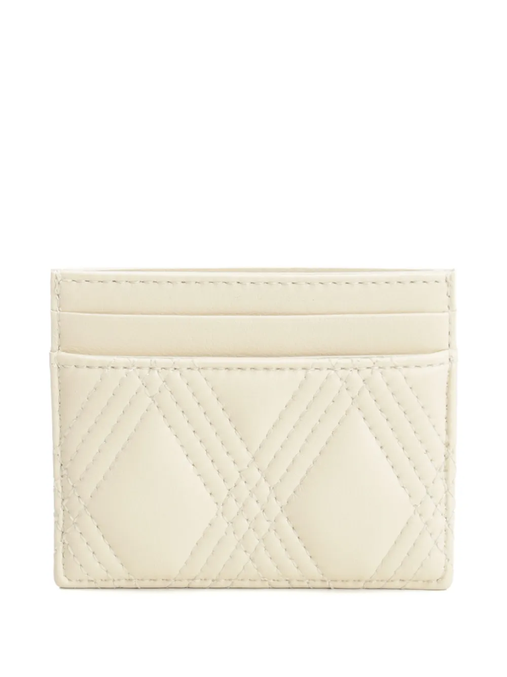 Valentino Garavani quilted VLogo card holder Beige