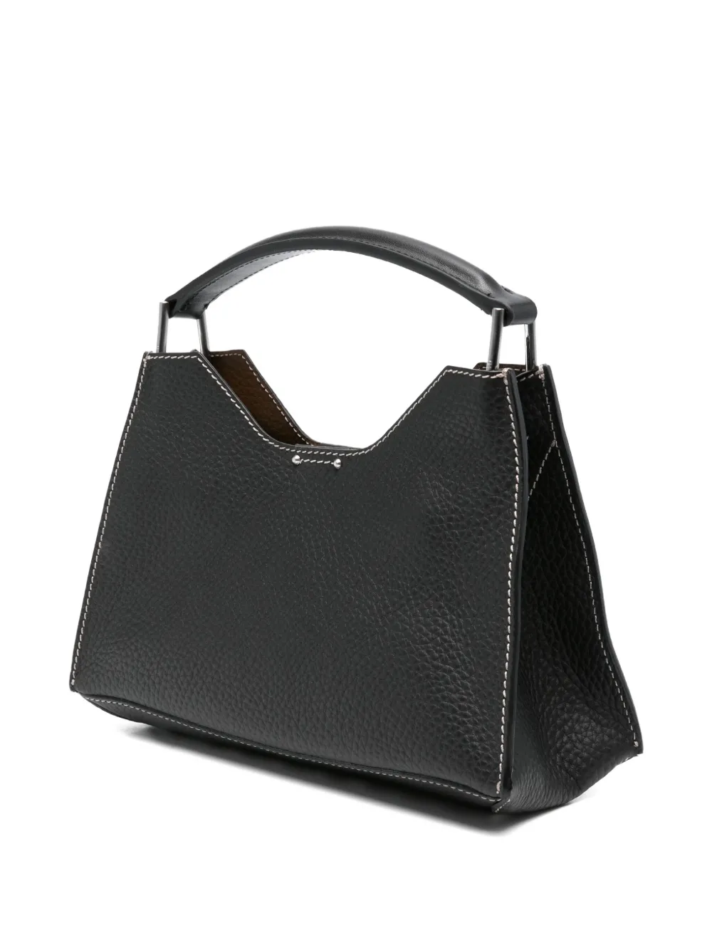 GIANNI CHIARINI Aurora maxi-shopper van bewerkt leer Zwart
