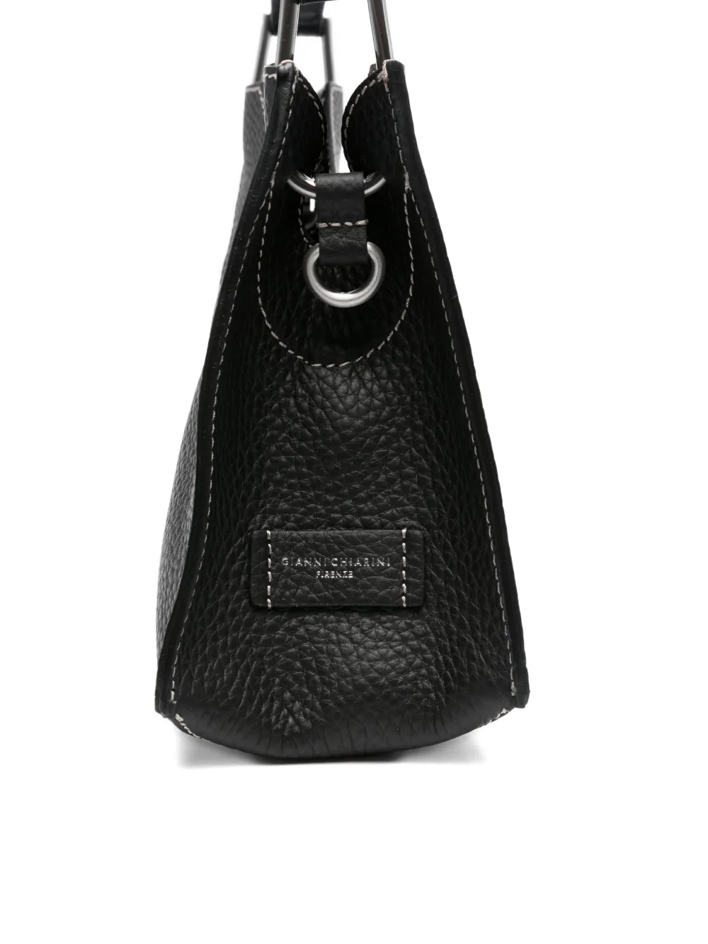 GIANNI CHIARINI Aurora maxi-shopper van bewerkt leer Zwart