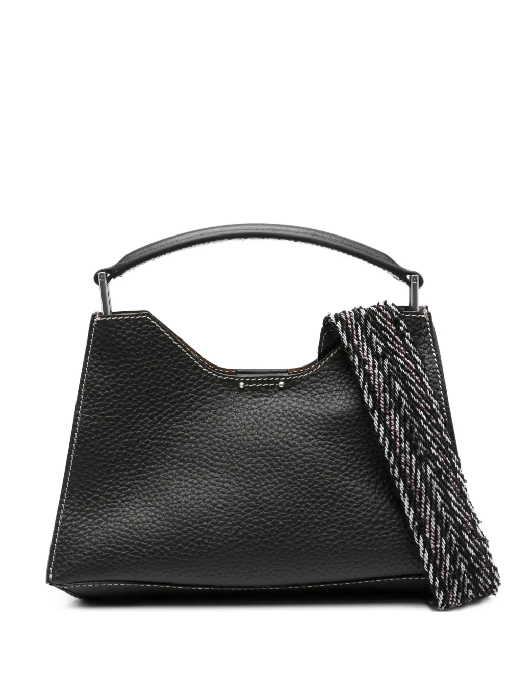 GIANNI CHIARINI Aurora maxi-shopper van bewerkt leer Zwart