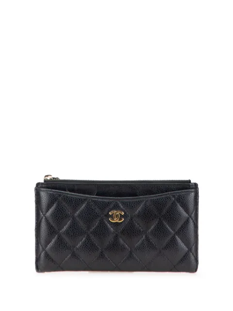 CHANEL Pre-Owned 2018 CC Quilted Caviar Classic Zip pouch