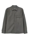 Stone Island patch-pocket shirt jacket - Grey