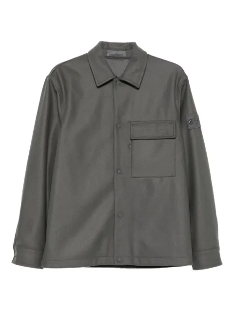 Stone Island patch-pocket shirt jacket