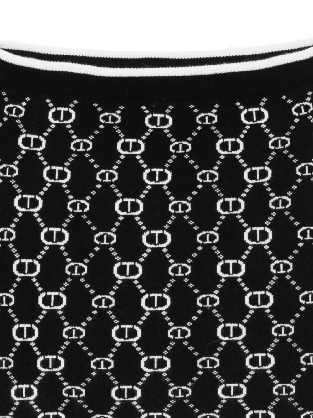 TWINSET Kids Gebreid mantelpak met monogram Zwart