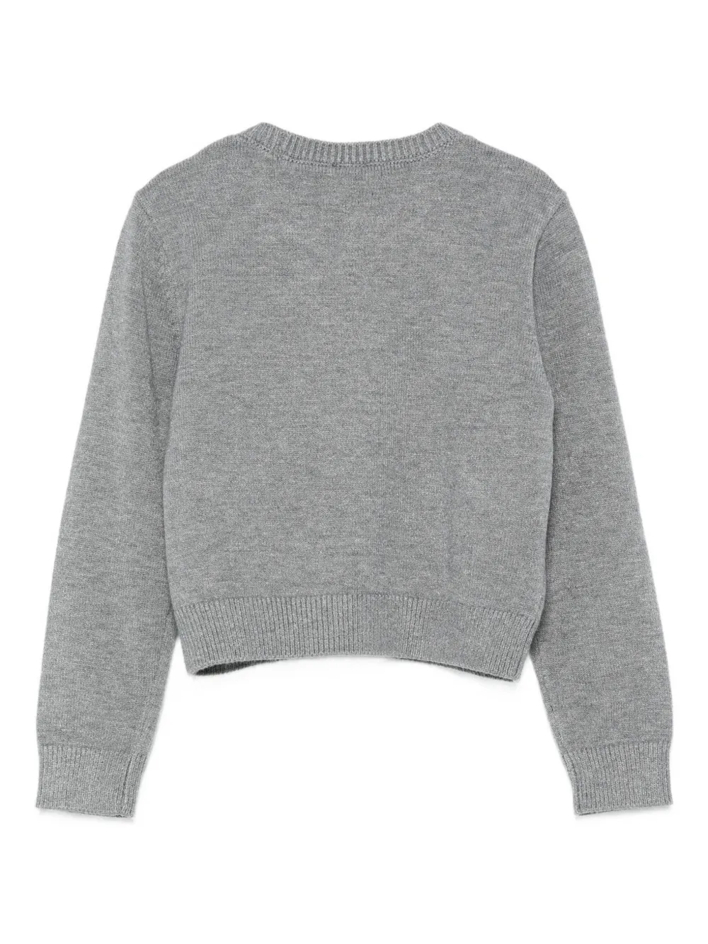 TWINSET Kids Trui met ronde hals en logodetail Grijs