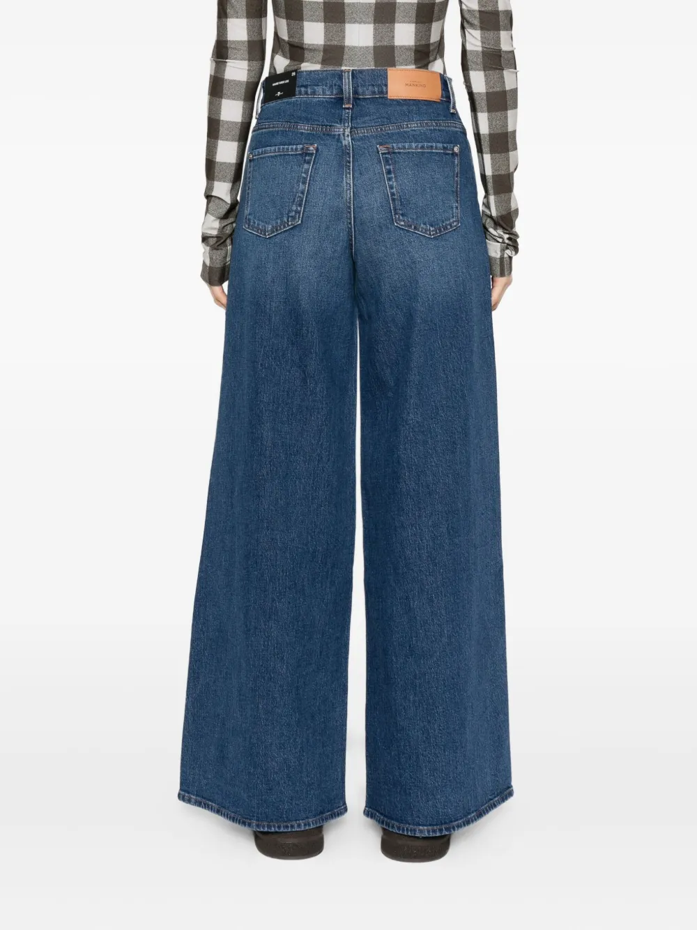 7 For All Mankind high-waisted jeans Blauw