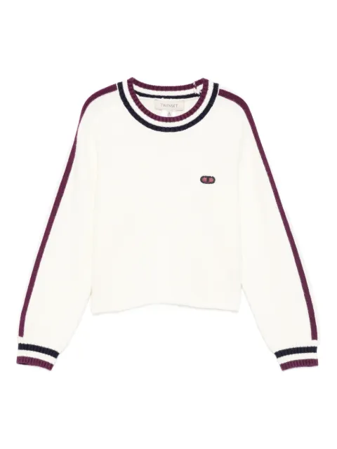 TWINSET Kids ribbed-trim sweater