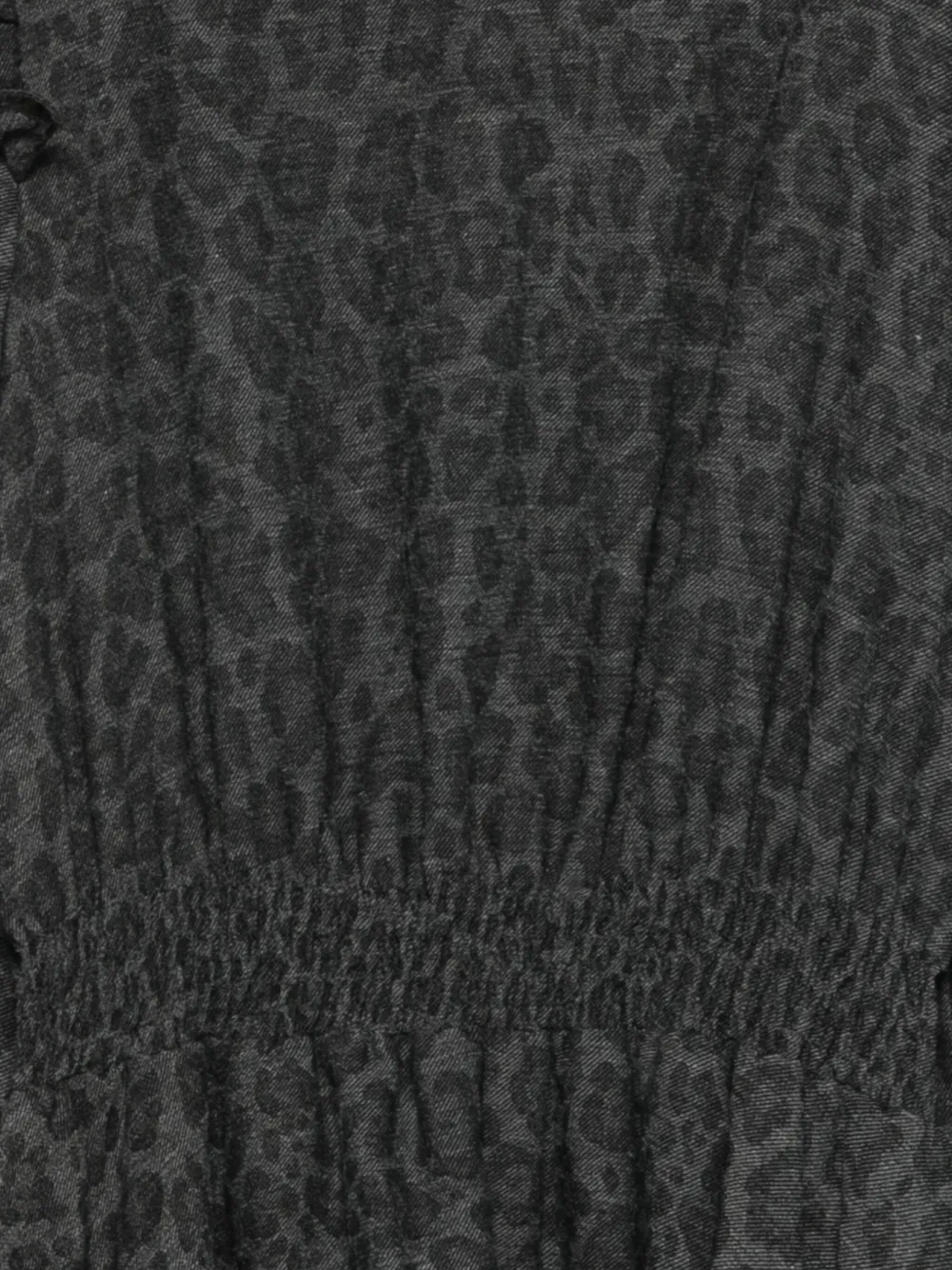MSGM Kids ruffled leopard-print dress Grijs
