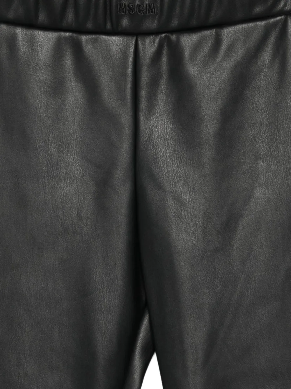 MSGM Kids Broek met elastische tailleband Zwart