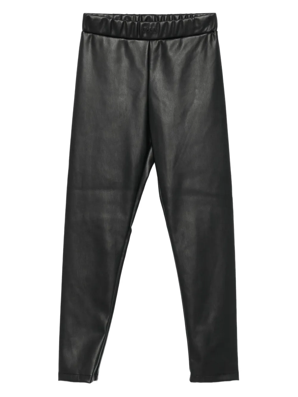 MSGM Kids Broek met elastische tailleband Zwart