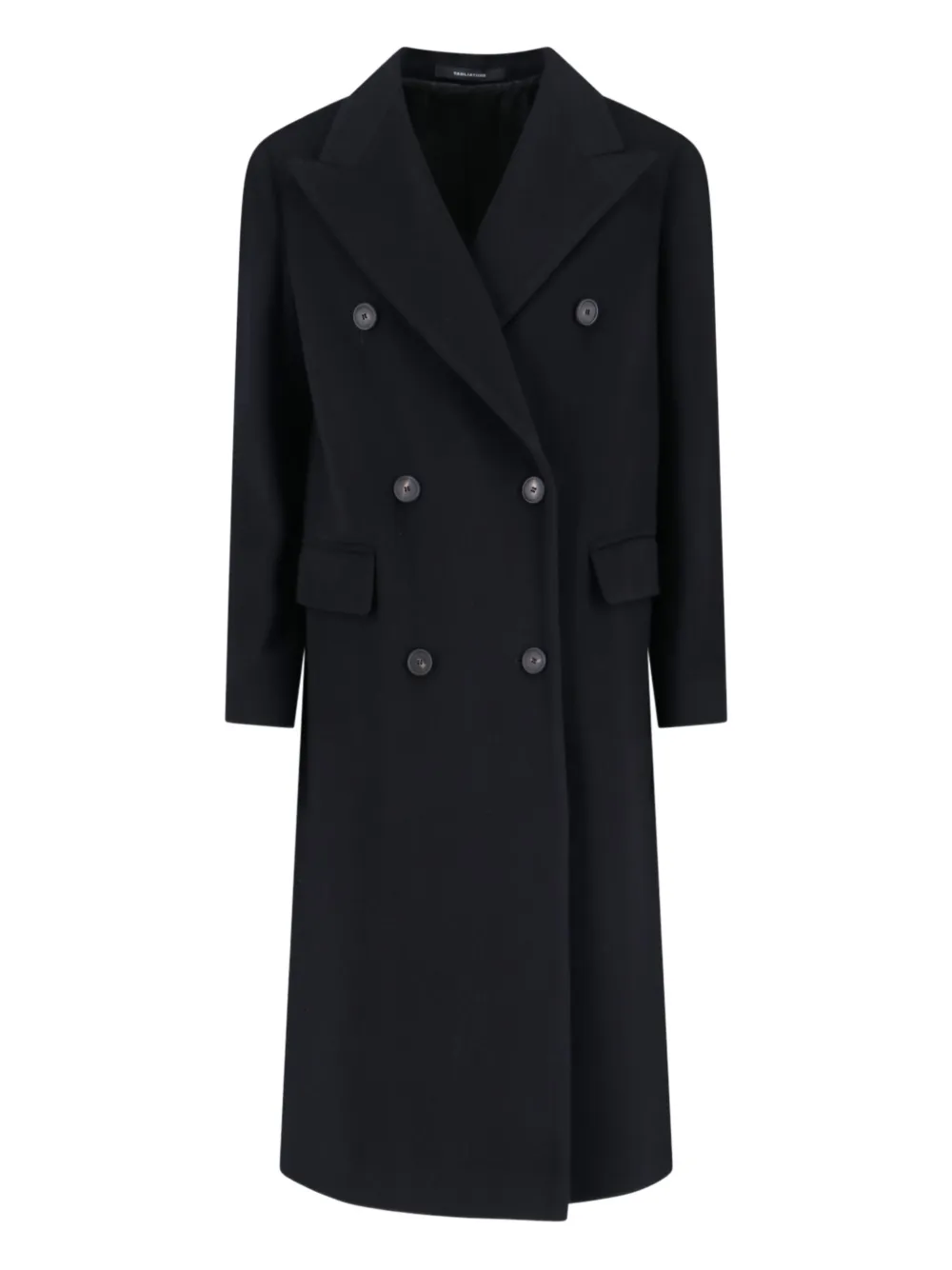 double-breasted buttoned coat