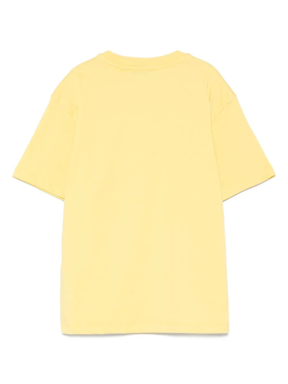 MSGM Kids Katoenen T-shirt met print Geel
