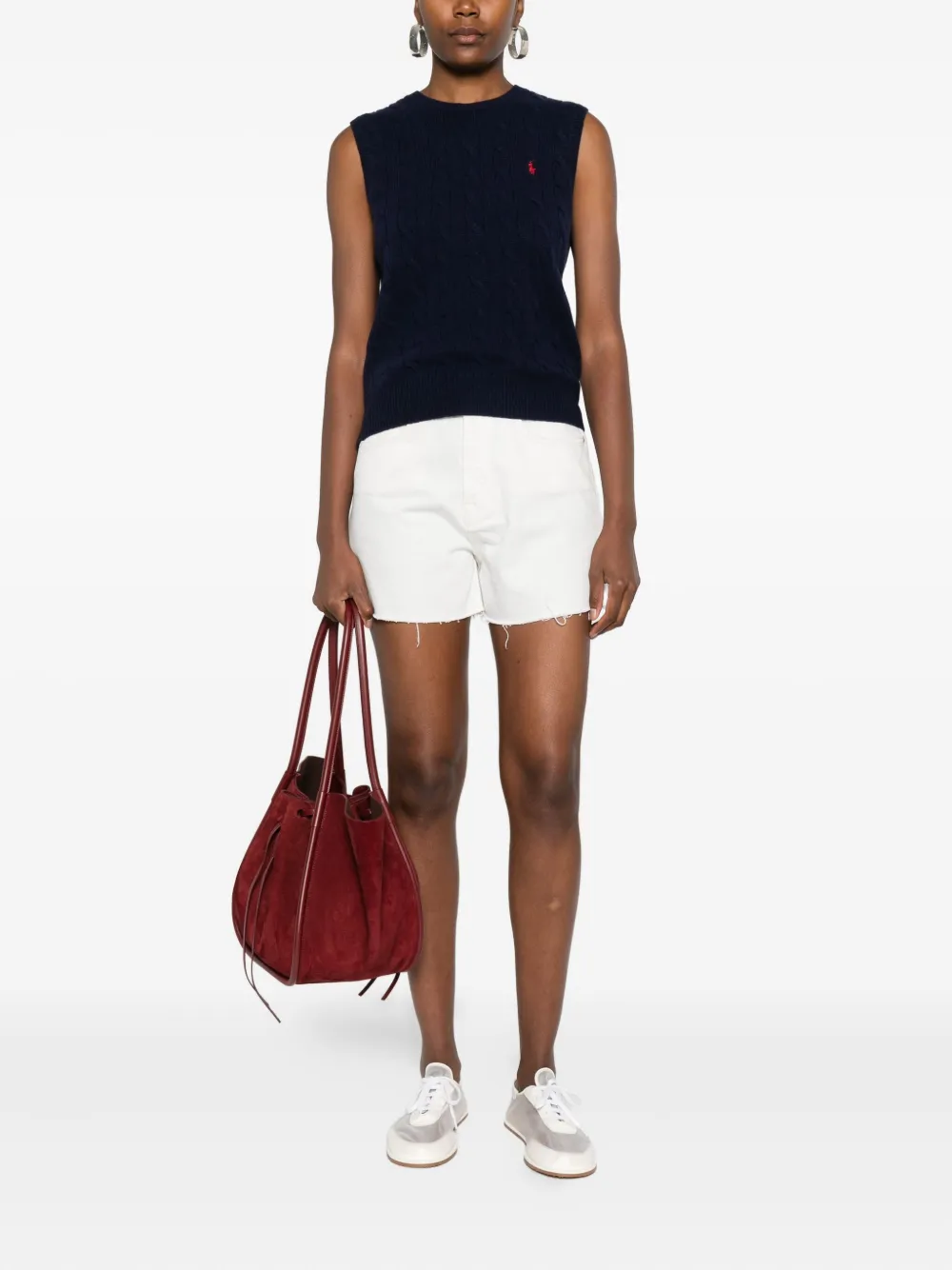 Polo Ralph Lauren cable-knit sleeveless vest | Vests & Tank Tops | Image 2