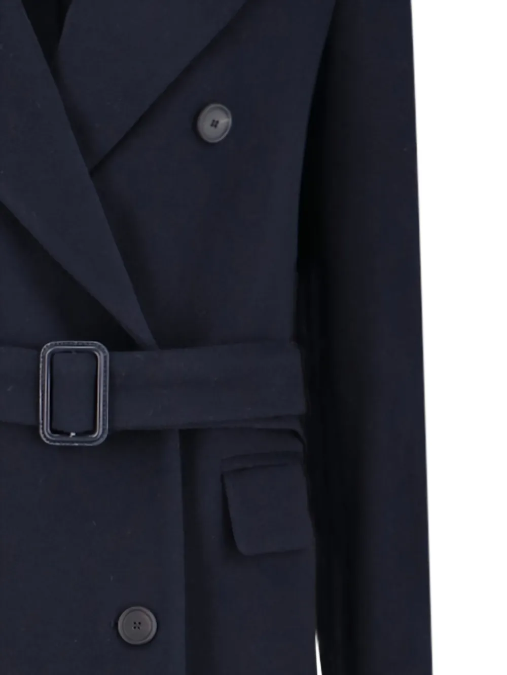 Tagliatore Jas met ceintuur en dubbele rij knopen Blauw
