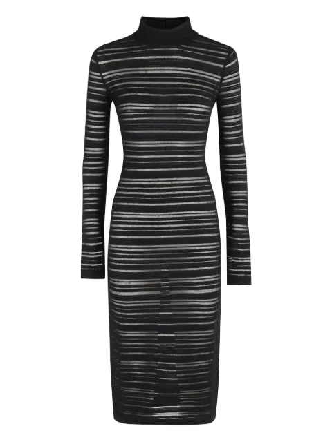 Federica Tosi high-neck striped midi dress