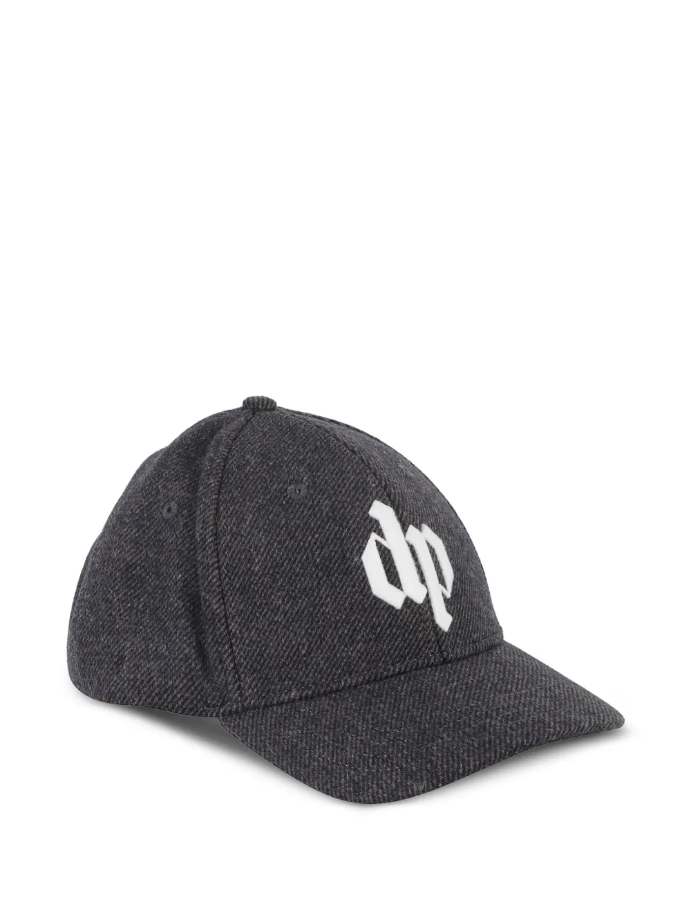 DARKPARK logo-embroidered flat-peak cap - グレー DARKPARK logo-embroidered flat-peak cap - グレー