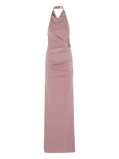 THE ANDAMANE halterneck draped maxi dress