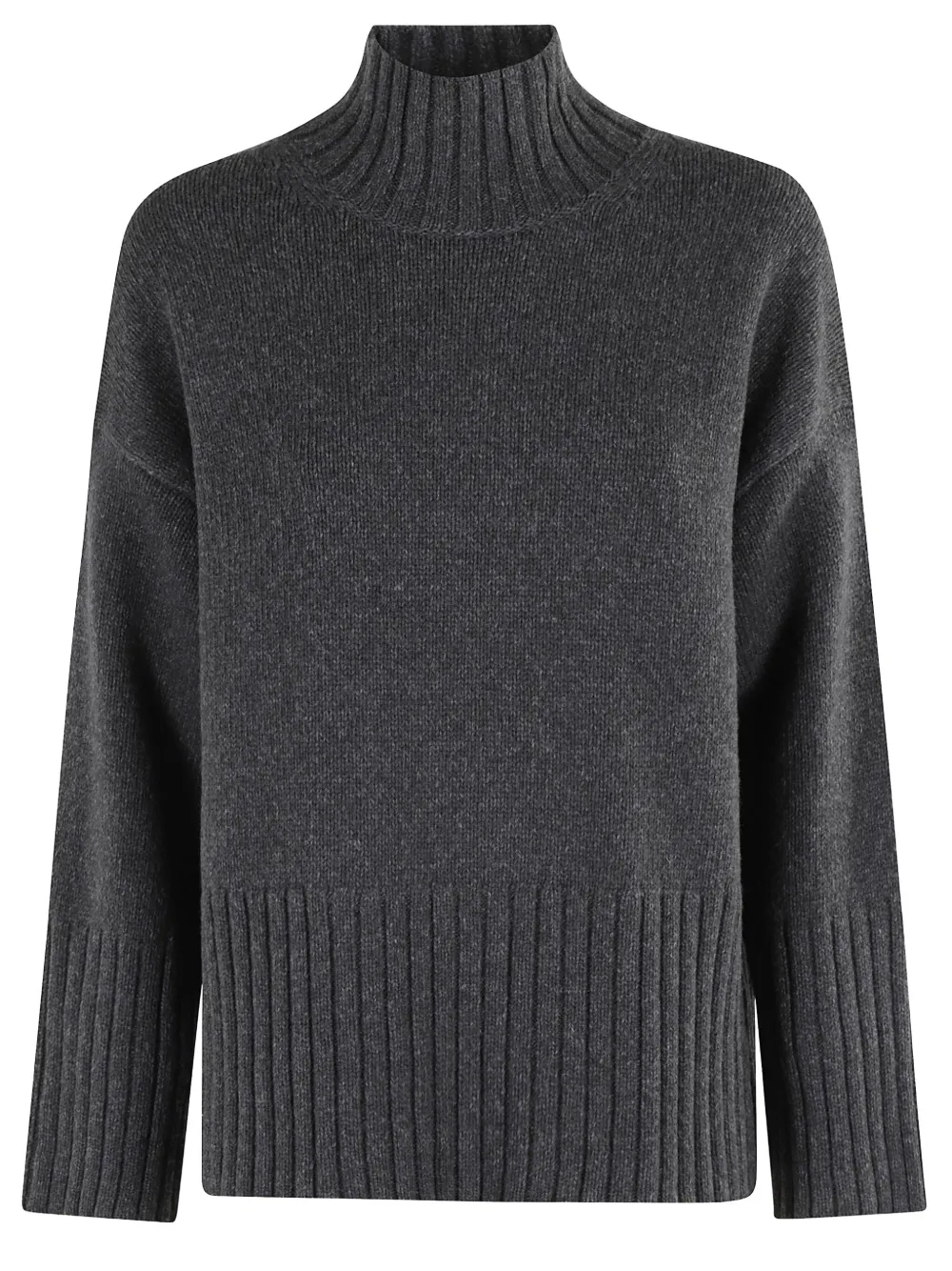 Barbour turtleneck ribbed jumper Grijs