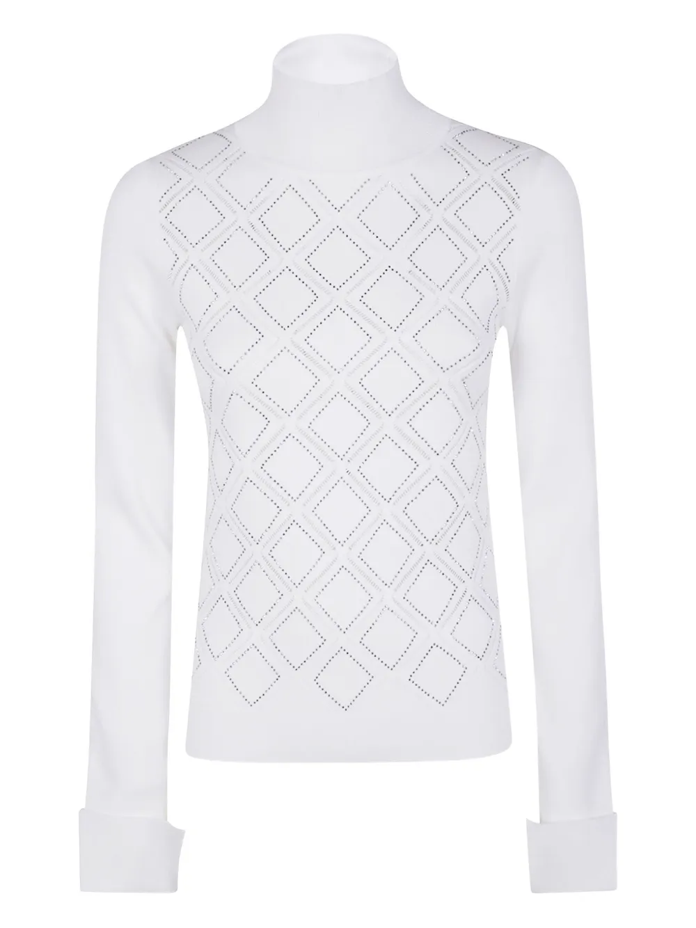 Blugirl High-neck Sweater In White