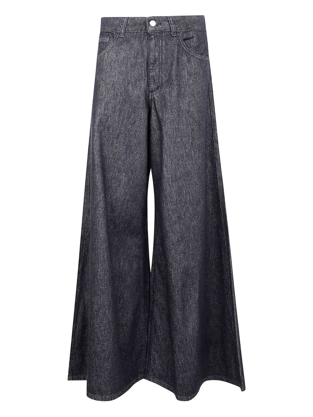 Blugirl Wide-leg Jeans In Black