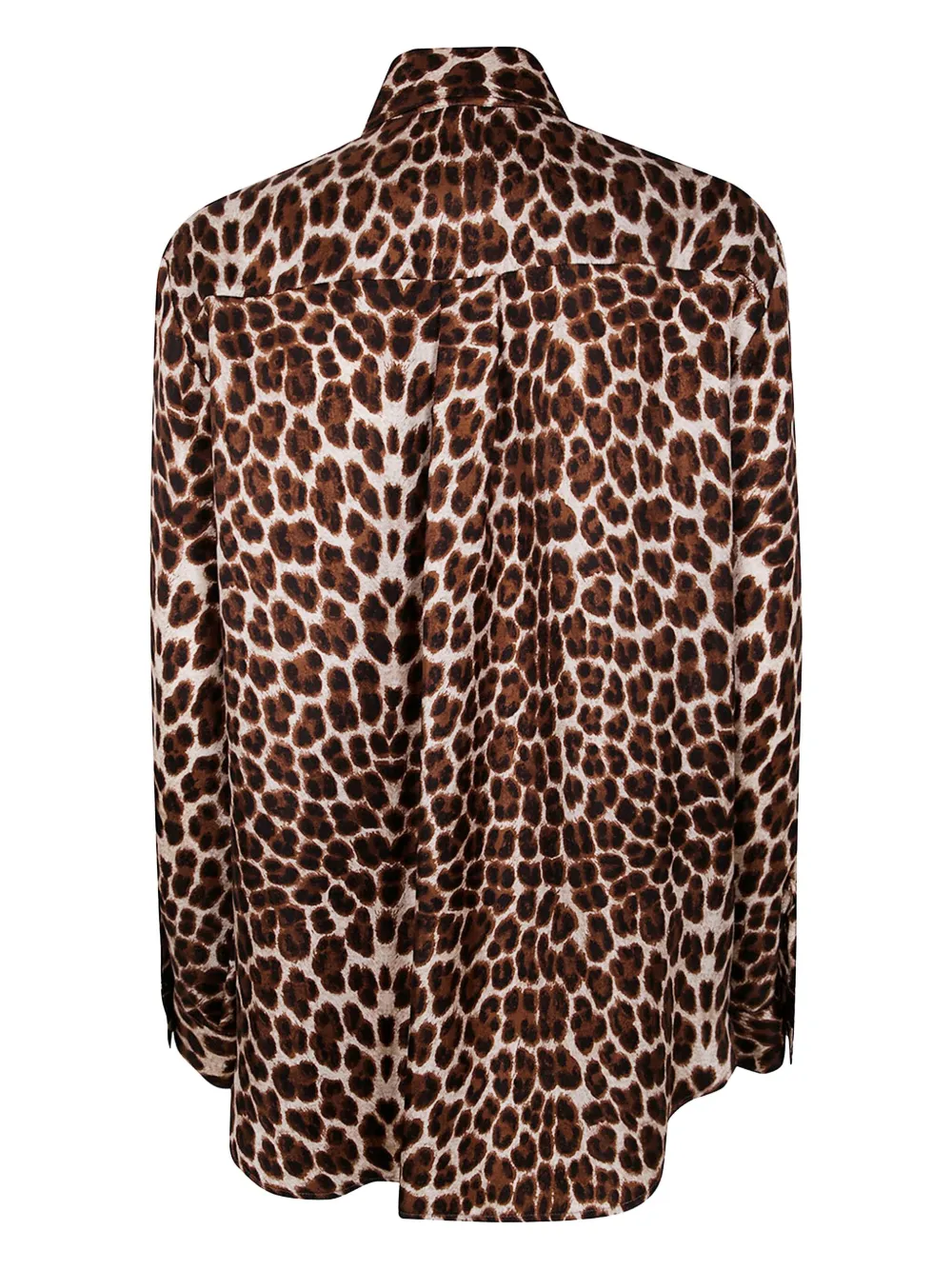 P.A.R.O.S.H. leopard-print silk shirt - Bruin