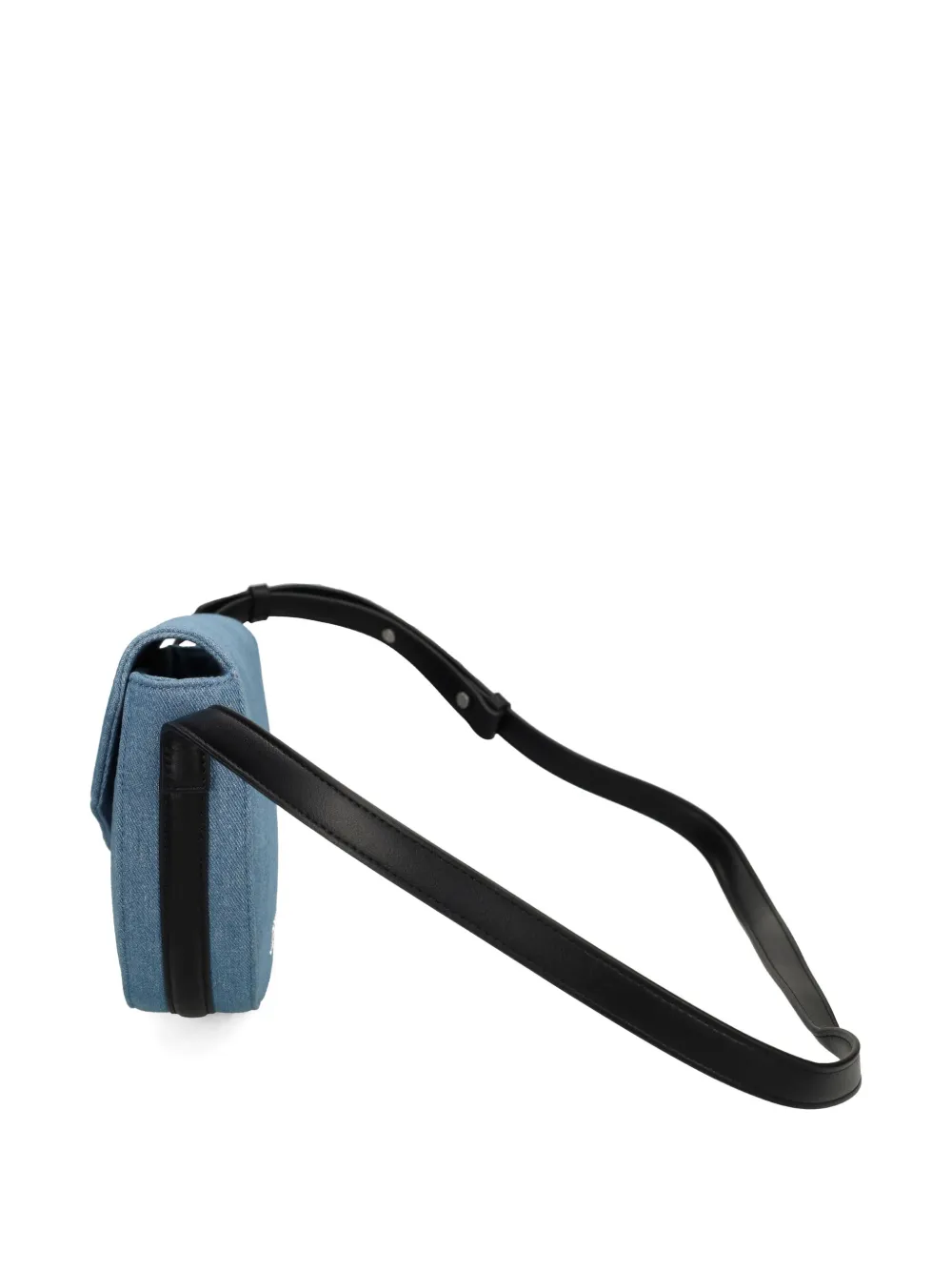 Karl Lagerfeld Jeans Denim Half-moon Crossbody Bag In Blue