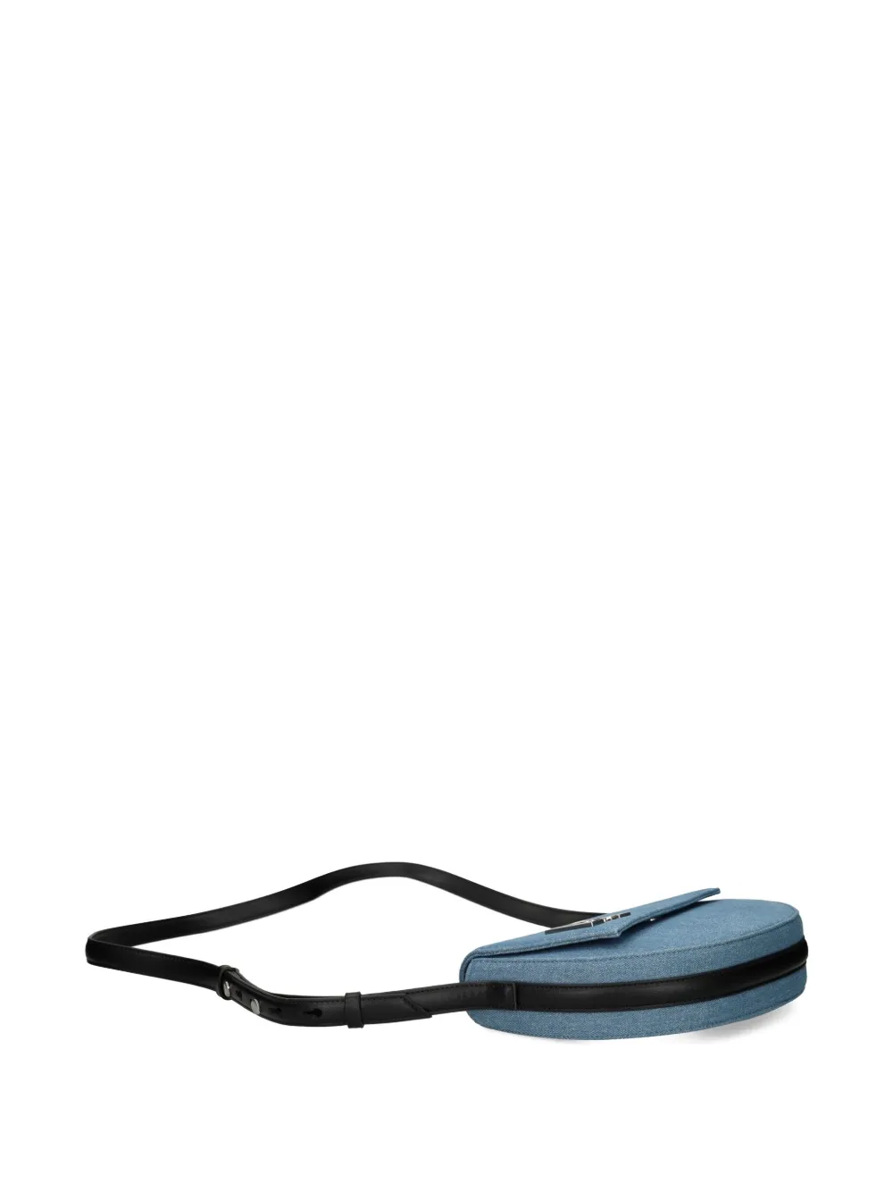 Karl Lagerfeld Jeans Denim Half-moon Crossbody Bag In Blue