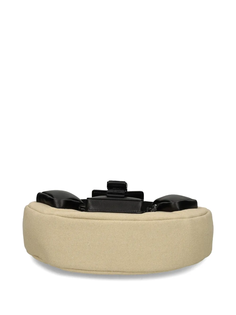 Karl Lagerfeld Jeans Kleine halvemaanvormige schoudertas met zak Beige