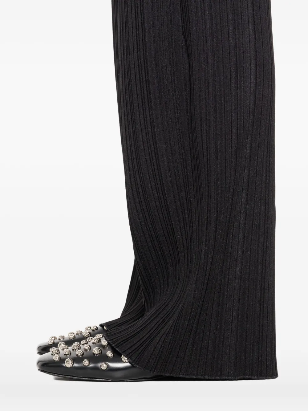 Forte plissé crepe trousers Zwart