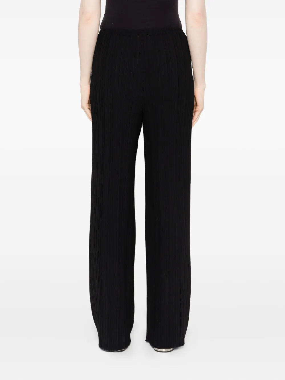 Forte plissé crepe trousers Zwart