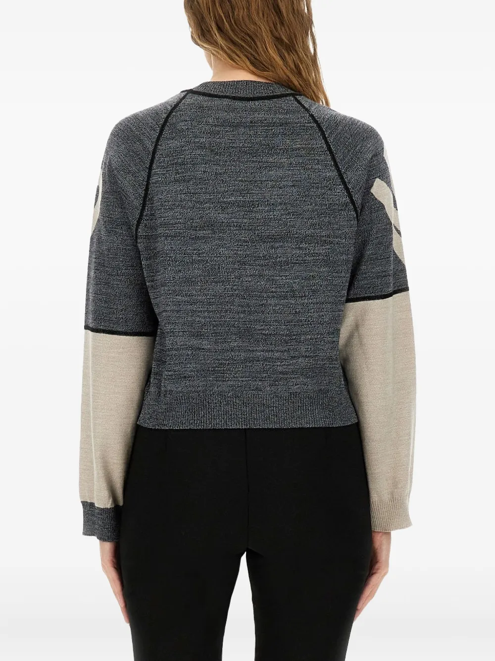 MOSCHINO JEANS Top met colourblocking Grijs