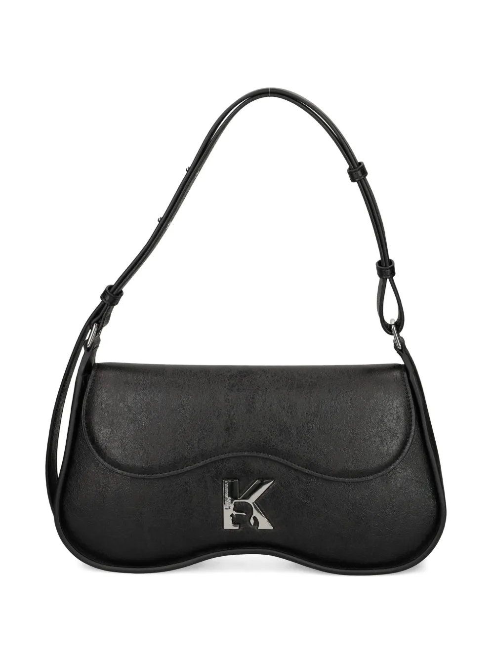 small K-logo curved shoulder bag