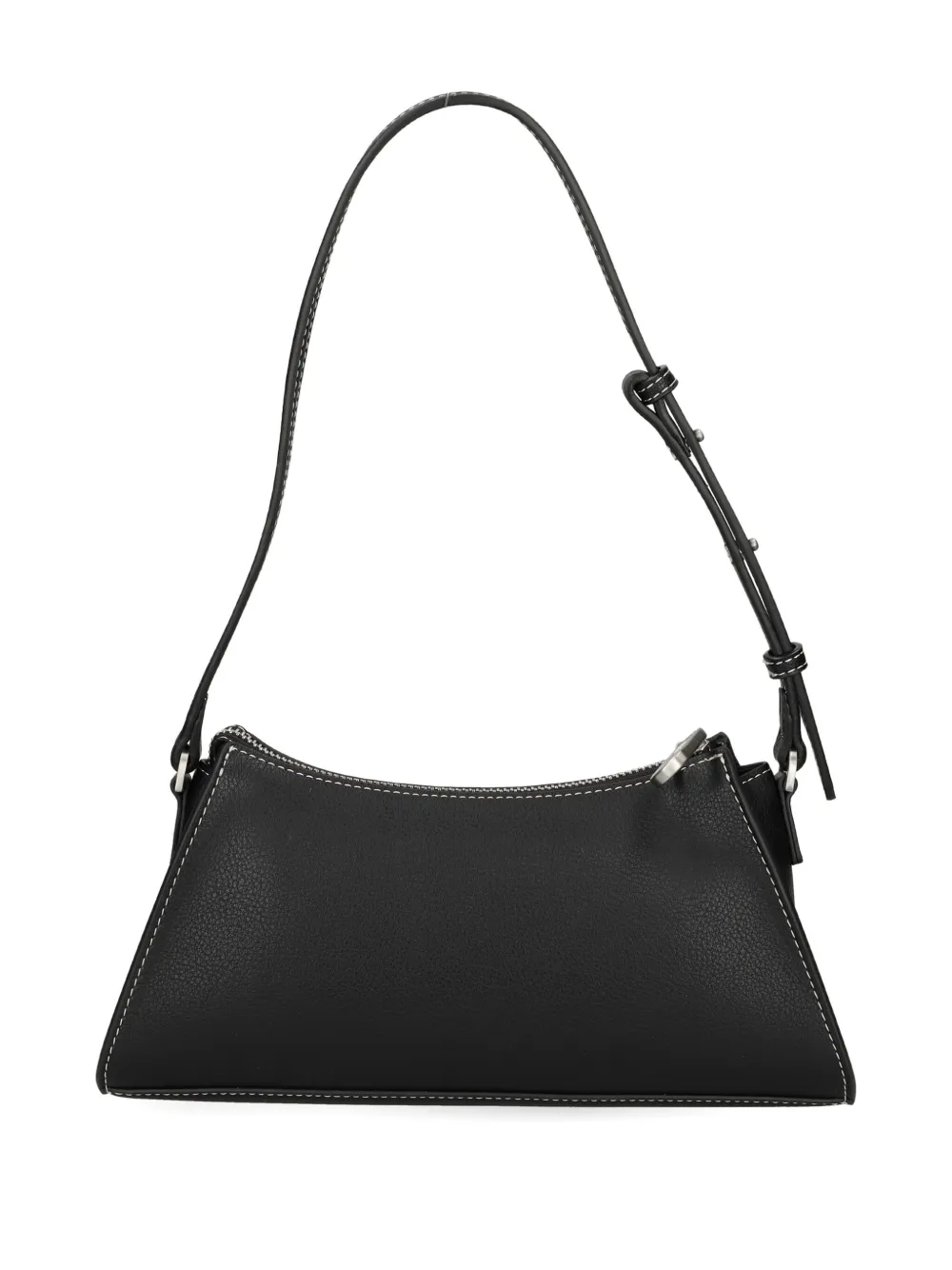 Karl Lagerfeld Jeans zip-detail curved shoulder bag - Zwart