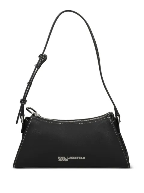 Karl Lagerfeld Jeans zip-detail curved shoulder bag