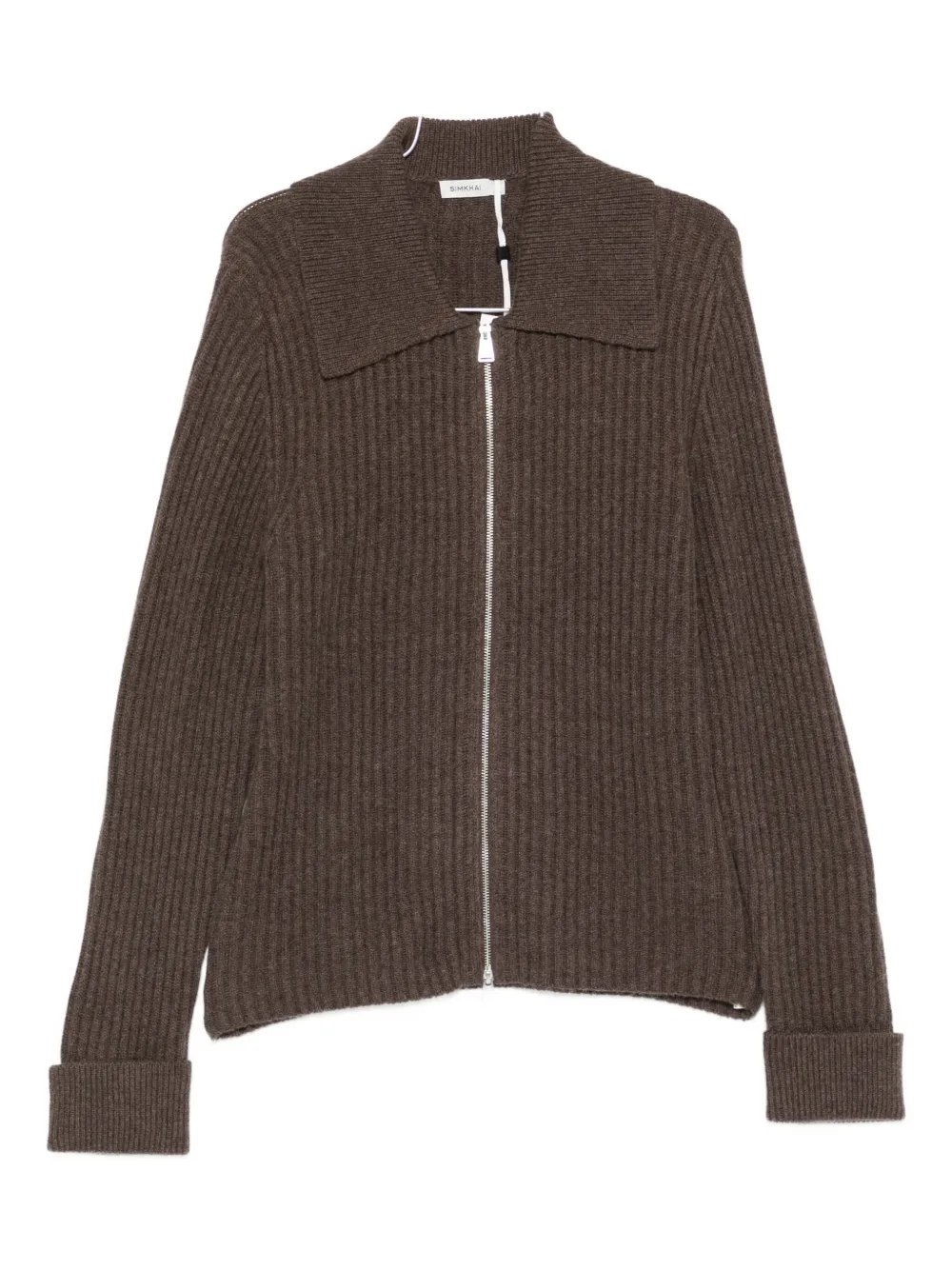 Simkhai Cashmere Cardigan In Brown