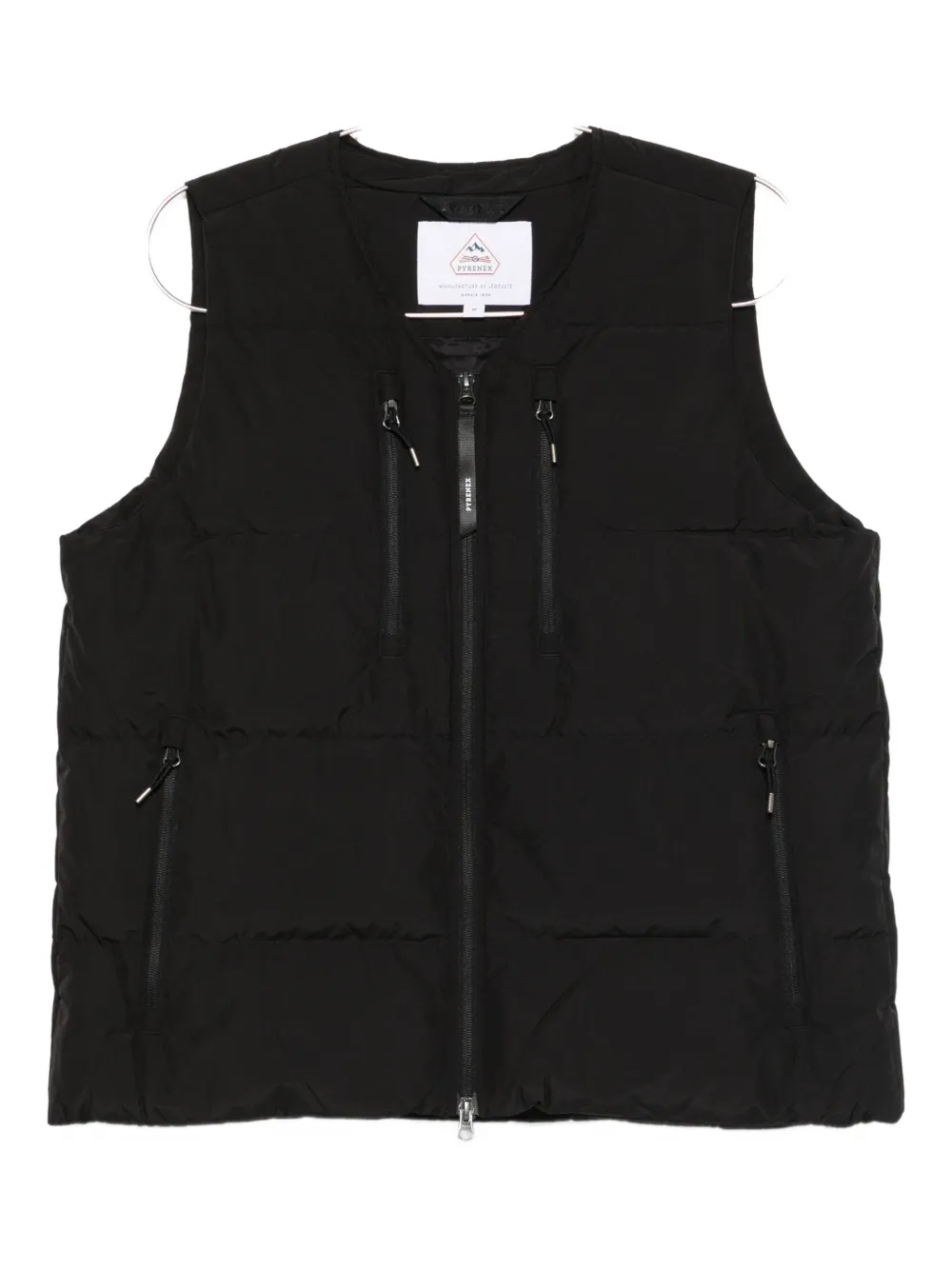 Pyrenex Zip-up Sleeveless Gilet In Black