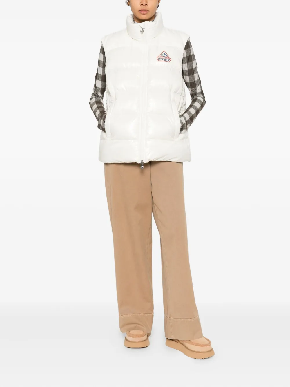 Pyrenex Logo-patch Gilet In White